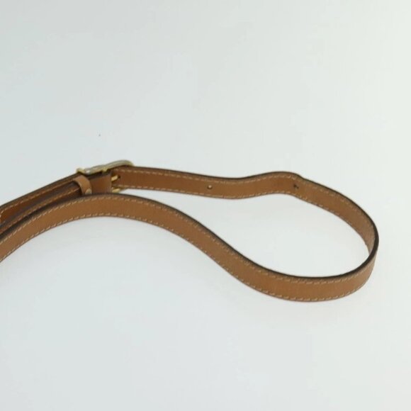 CELINE Macadam Canvas Shoulder Bag PVC Beige Gold Auth 126031 - Picture 9 of 16